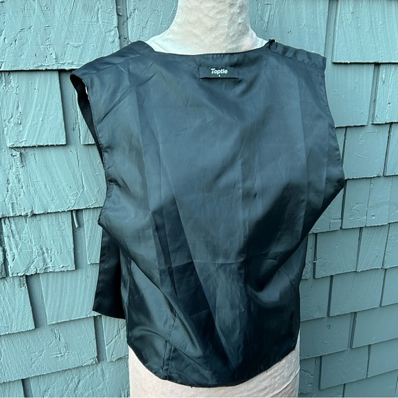 Men’s Toptie black lightweightight vest wedding prom holiday formal Small - Picture 13 of 13